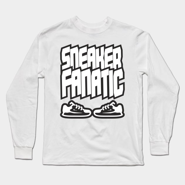 Sneaker Fanatic black sneakers Sport gift shirt. Long Sleeve T-Shirt by KAOZ